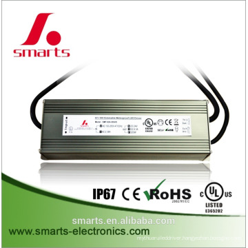 waterproof material 0-10v 24vdc 200w 200 watt silent low noise psu/led driver/power supply